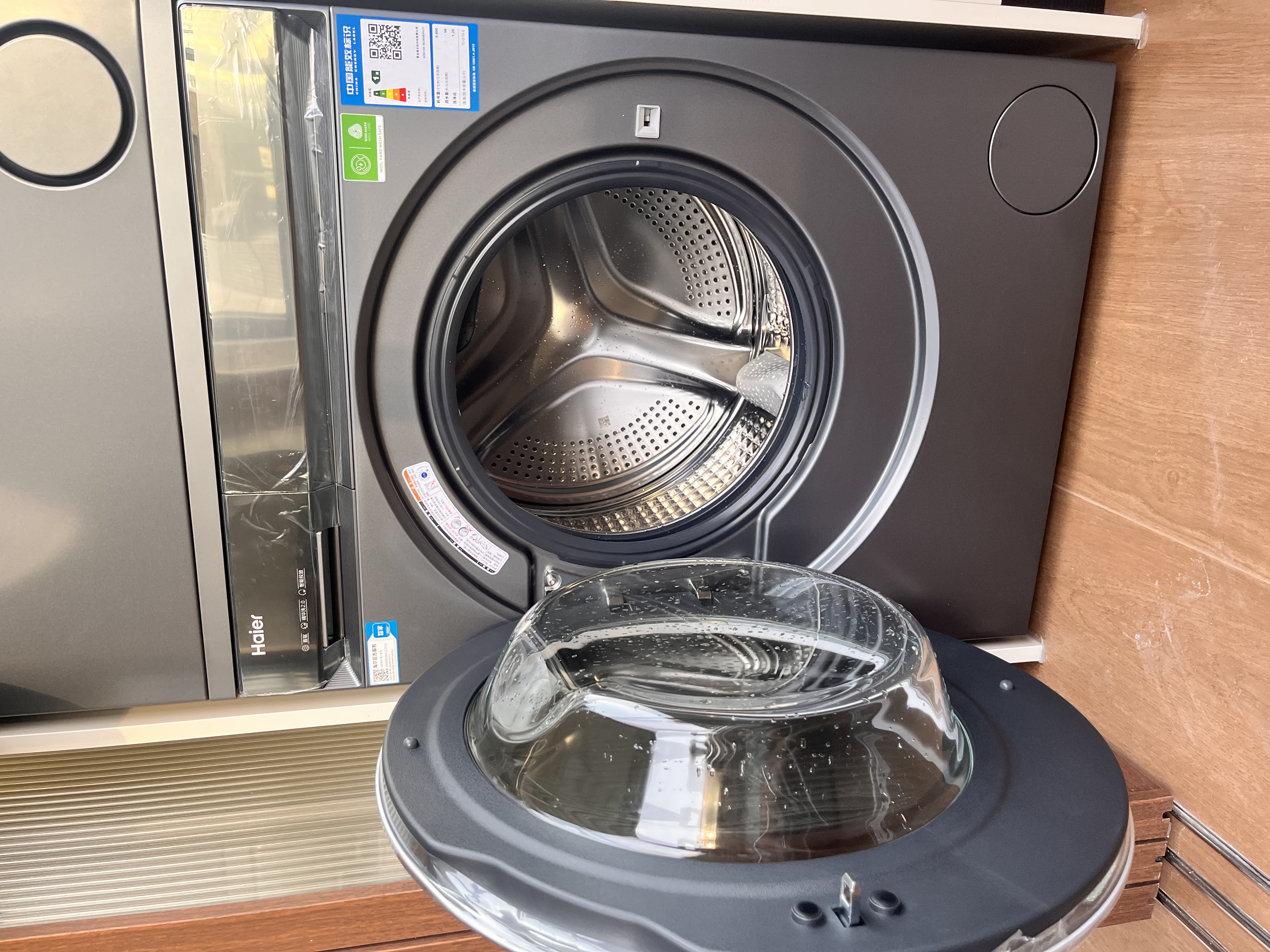 海尔（Haier）云溪3.0 滚筒洗烘套装10KG 全自动洗衣机+热泵烘干机 家用 家电补贴京东自营 583+583 实拍图