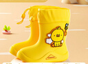 牧萌儿童雨鞋男童女童防水立体宝宝防滑耐磨卡通雨靴 粉色独角兽 15码 实拍图