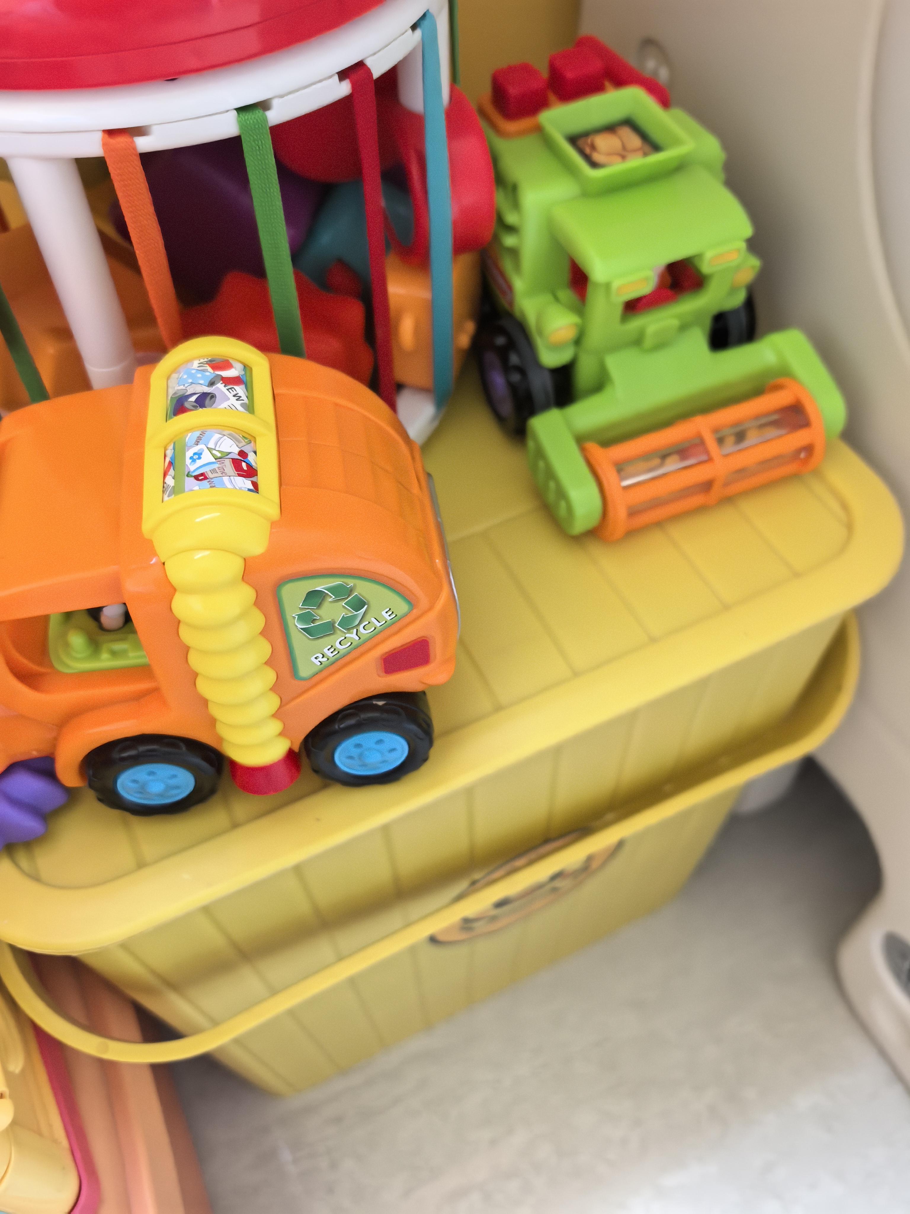 汇乐玩具（HUILE TOYS）工具车玩具车宝宝工程车汽车男女孩婴幼儿童玩具1-3岁生日礼物 收割机+清洁车 实拍图