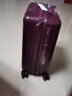 【轻音轻量化】EAZZ行李箱拉杆箱万向轮旅行箱男女学生密码箱登机箱皮箱子 葡萄紫色 20英寸 实拍图