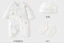 童泰【孕妈有礼-会员39.9元】婴儿衣服连体衣新生儿宝宝服纯棉春夏季 黄色贝贝熊（夏季款/纯棉） 66cm 实拍图