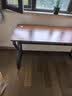 全品屋实木电脑桌双人书桌办公桌工作台学生台式电竞桌140CM 实拍图