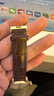 宝灿 真皮手表带男女表带适用于dw天梭浪琴卡西欧阿玛尼天王华为西铁城等通用蝴蝶扣表链 金自动扣-棕色棕线 20mm 实拍图
