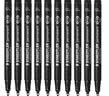 施德楼（STAEDTLER）油性记号笔 黑色0.6mm防水速干勾线马克笔儿童美术光盘刻字办公开学必备用品10支/盒F318-9 实拍图