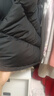 保姆鹅  【风墙】儿童羽绒服宝宝中长款护脸加厚外套保暖童装[NG2664] 炭黑 150 实拍图