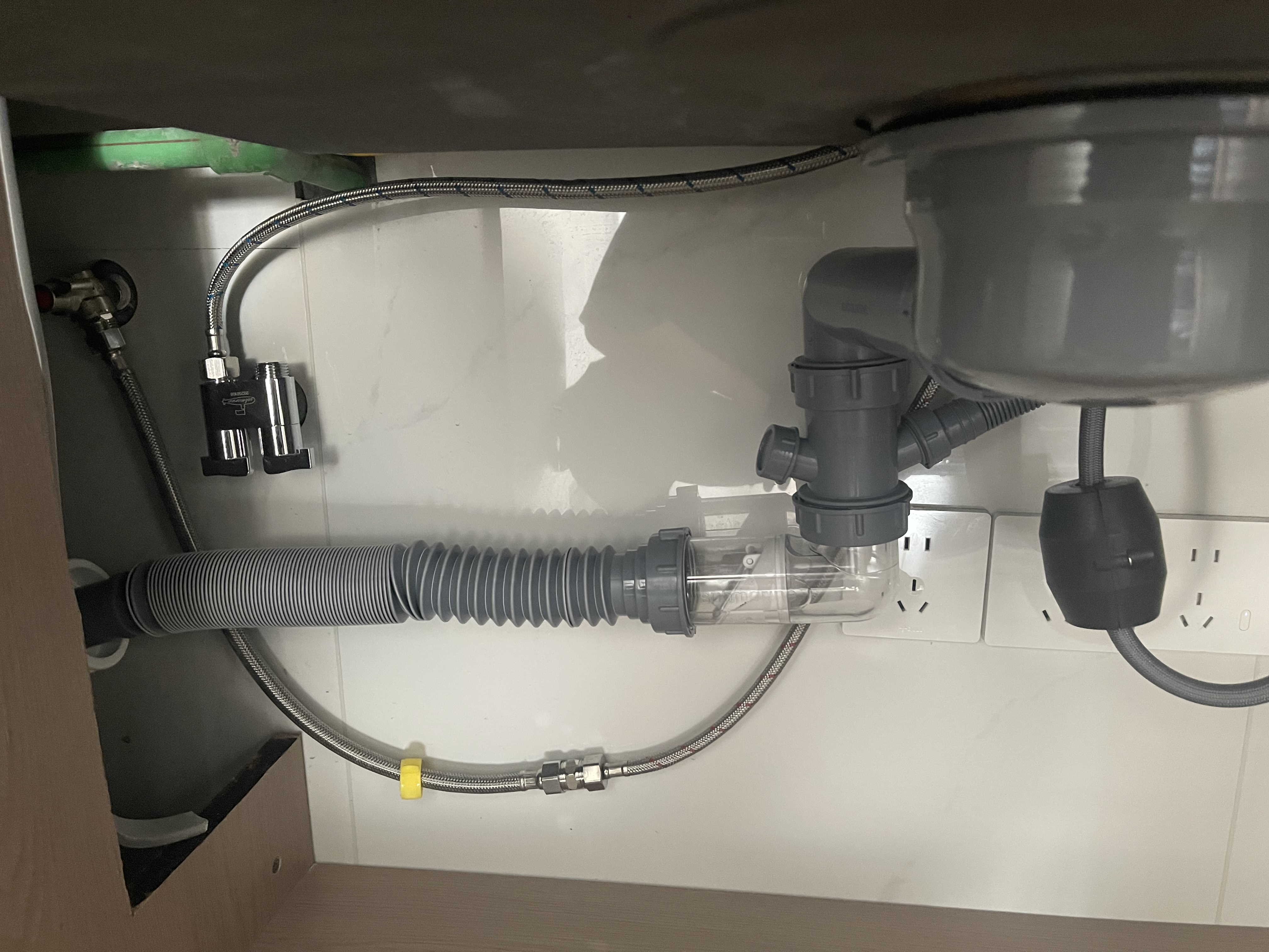 潜水艇（Submarine）CSQ-14D单槽洗菜盆下水管提篮140下水管套装侧面靠墙排水节约空间 实拍图