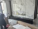 樱洛岩板黑色电视柜落地茶几组合客厅高级感2026新款轻奢实木电视机柜 实木3.0米大圆角地柜 实拍图