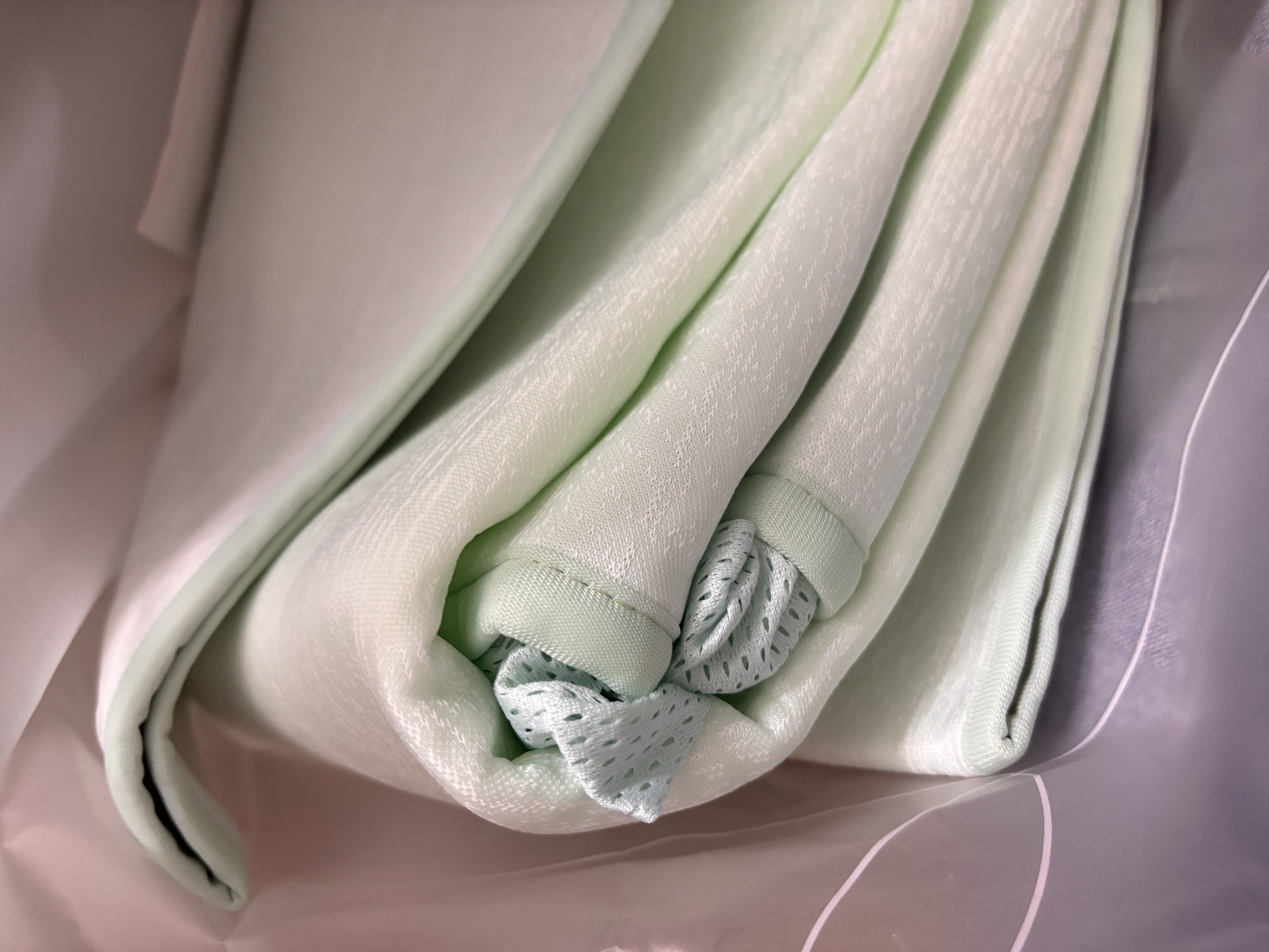 LOVO罗莱A类抗菌凉席可机洗冰丝席夏季席子床笠款三件套150*200*30cm 实拍图