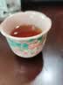 鹏山汝窑茶杯中式陶瓷功夫茶具品茗杯开片高档主人杯粉色兔草莓个人杯 实拍图