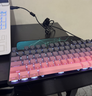 惠普（HP）GK200机械键盘有线办公游戏键盘 20种背光灯效 87键电竞键盘鼠标套装电脑外设键鼠 侧刻黑莓粉【键鼠套装-青轴】 实拍图