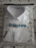 罗蒙（ROMON）纯色商务职业正装男士白衬衫工装外套长袖衬衣男CS108白色3XL 实拍图