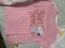 史努比（SNOOPY）【2件装】童装儿童短袖T恤男女童纯棉夏装 白色FUN+粉SWEET 110 实拍图