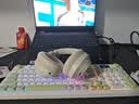 iKF T1 Max 主动降噪头戴式蓝牙耳机2026新款蓝牙6.0无线有线hifi音质电竞游戏低延迟超长续航云岩白 实拍图