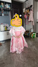 萌乎桃桃露 汉服裙子女童国风新款连衣裙儿童高端古装公主裙 粉色 120 实拍图