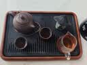 宅轻松茶盘托盘家用仿乌金石功夫茶具轻奢长方形蓄排水式可办公用泡茶台 实拍图