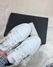 adidas ENTRAP美式校园风运动少年感复古篮球风板鞋男女阿迪达斯 白色/暗银金属/树脂黄   42.5 实拍图