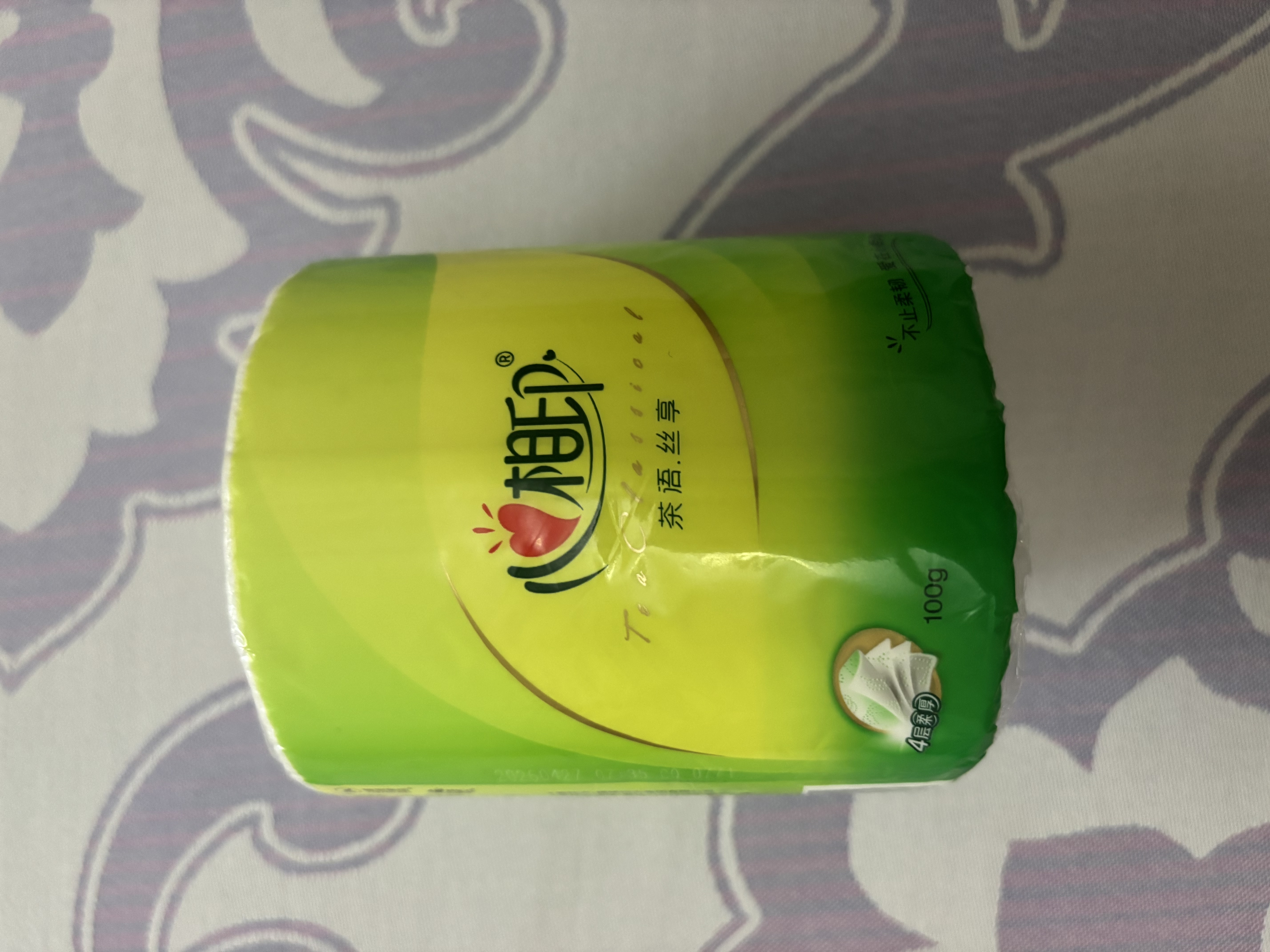 心相印卷纸厕所用纸纸巾卷筒纸纸巾卫生纸擦手家庭装整箱 4层 100g*3卷 实拍图