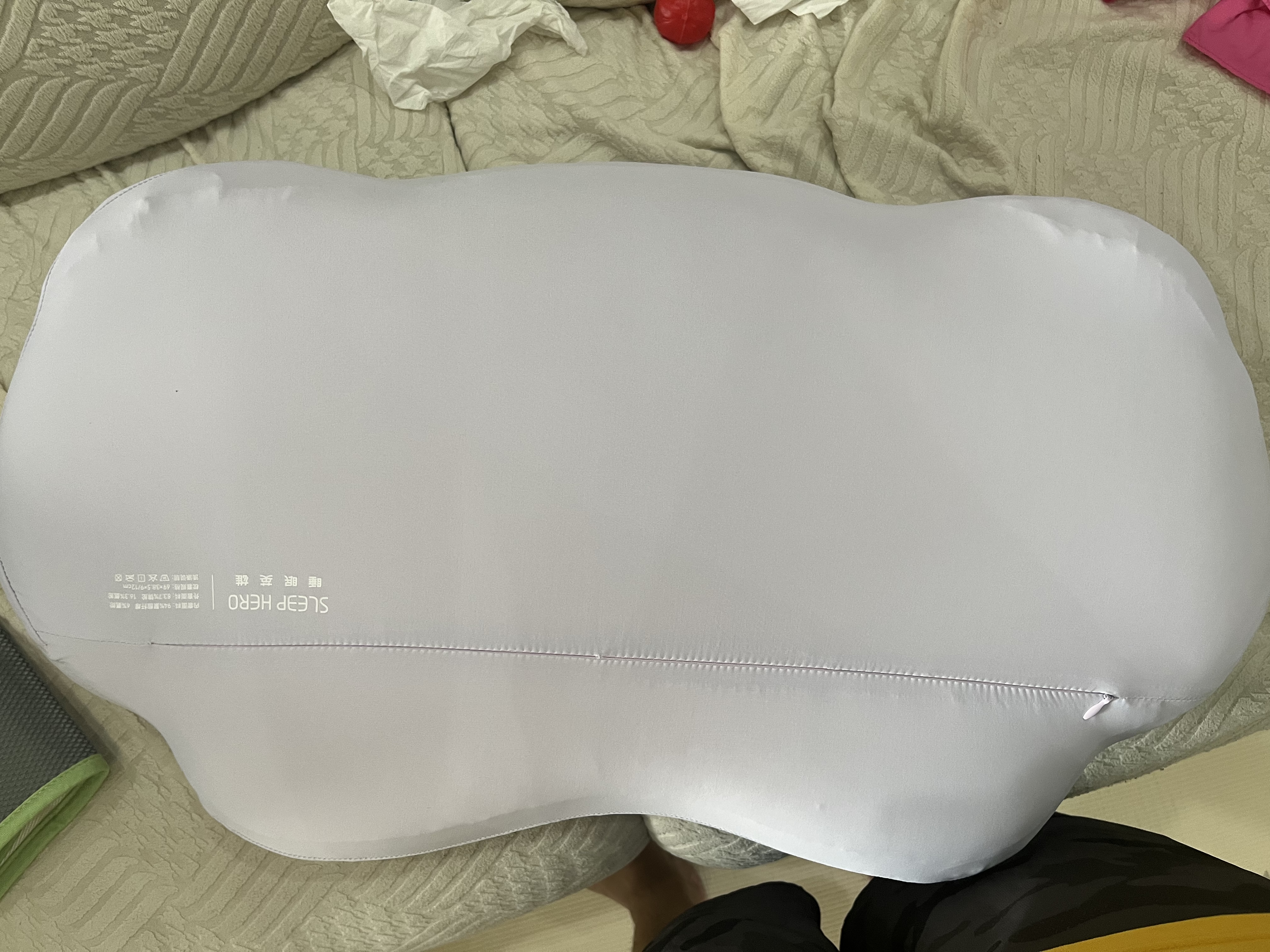 睡眠英雄（SleepHero）深睡云朵枕头 成人颈椎病专用 80D太空记忆棉9/12cm【礼盒装】 实拍图