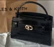 CHARLES&KEITH鳄鱼纹凯莉包手提斜挎婚包包女包生日礼物送女友CK2-50270880-1 Black黑色 S 实拍图