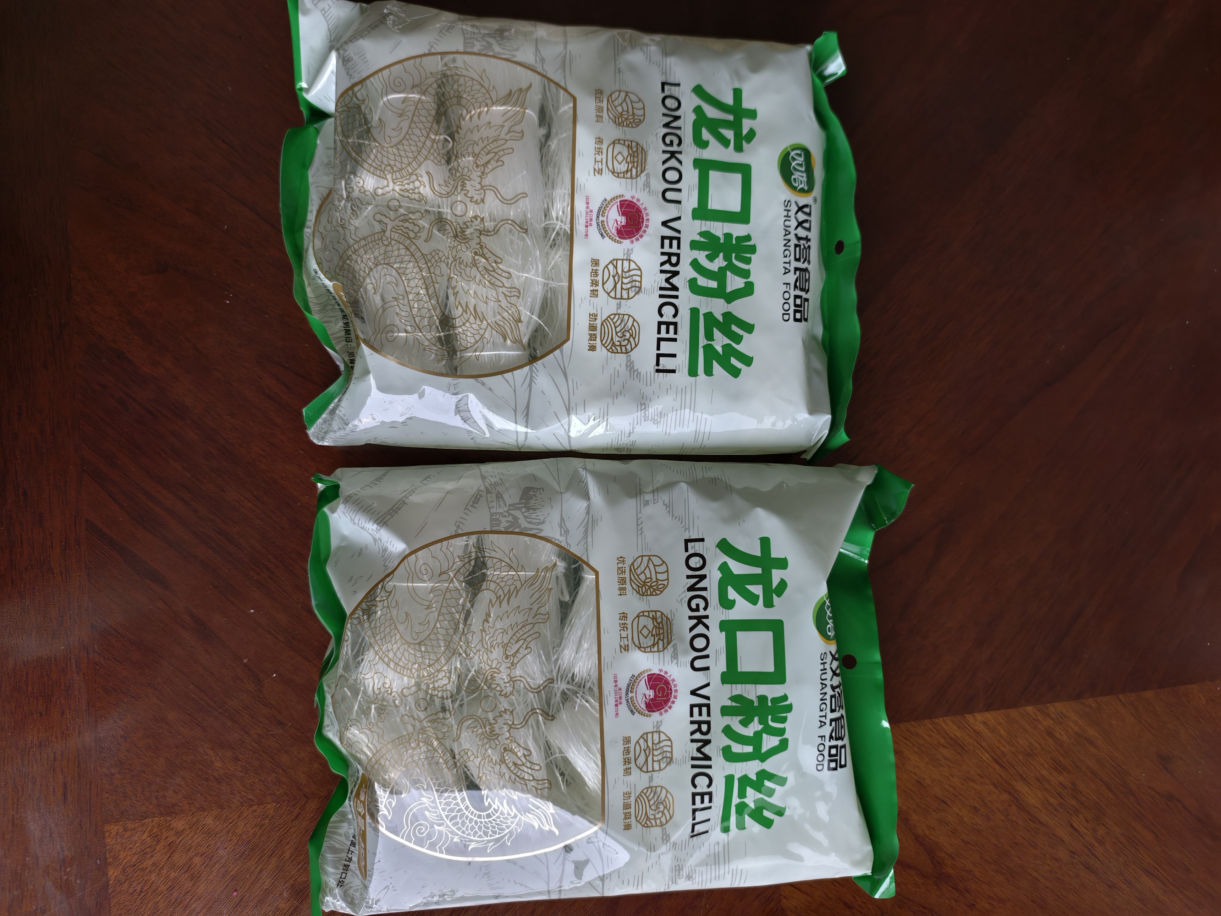 双塔龙口粉丝粉条凉拌水晶粉干捞鸭血花甲粉丝烧烤火锅食材南北干货 实拍图