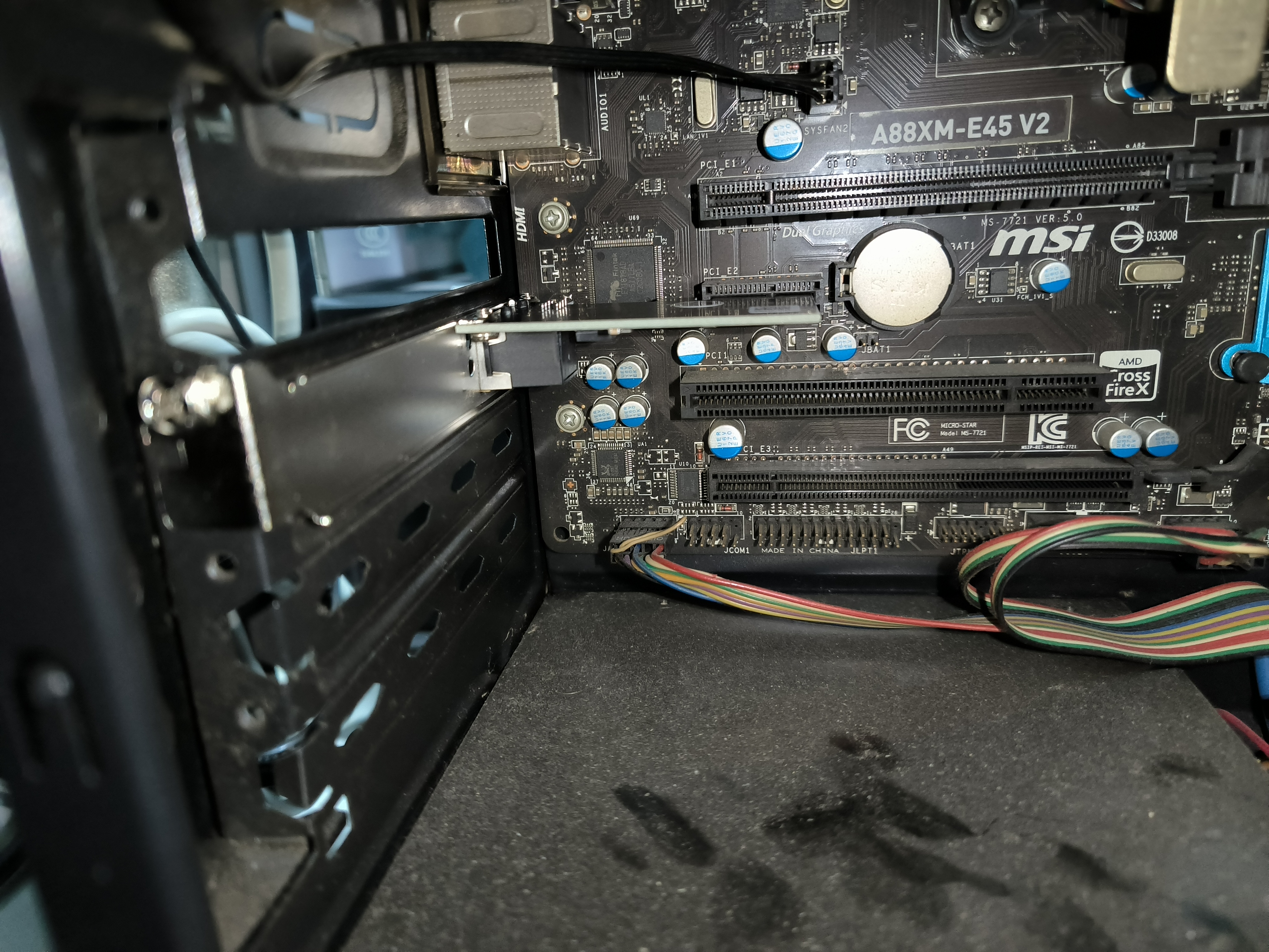 毕亚兹 PCI-E转千兆网卡 台式机内置单口独立有线自适应以太网卡千兆网口扩展卡电脑主机箱主板RJ45接口 实拍图