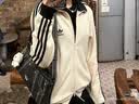阿迪达斯（adidas）三叶草 外套男女情侣款 复古华夫格立领夹克开衫潮流百搭运动服 JW0109 2XL 实拍图