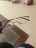 宾田（BINTIAN）近视眼镜男斯文半框眼镜理工男近视男女可配度数眼镜框配眼镜 双眼近视-600度 (含镜盒镜布) 实拍图
