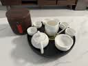 初伍圆形茶盘家用办公室会客国潮风茶具茶托盘客厅陶瓷功夫茶台干泡盘 实拍图