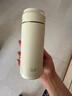 希诺保温杯男304不锈钢水杯女家用车载便携泡茶杯子XN-5717白色 395mL 实拍图