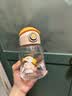 英氏（YEEHOO）儿童水杯宝宝吸管杯幼儿园背带喝水杯子家用上学-酷姐水杯双盖 实拍图