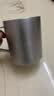 京东京造不锈钢双层保温桌面马克杯420mL 户外露营水杯 304咖啡杯银灰色 实拍图