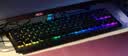 CHERRY樱桃MX1.1黑曜极光 机械键盘87键 游戏键盘 有线键盘 悬浮式无钢结构 RGB灯效 黑色红轴 实拍图