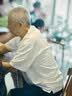 马登工装新疆纯棉T恤男凉感抑菌重磅打底男士纯色复古短袖高端半袖衫 米白色 【夏日短袖/男款小白t/男生T恤/宽松落肩】 L 【推荐145-165斤】 实拍图