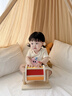 MKBIBI蒙氏早教玩具纺织鼓婴儿益智彩色趣味六面体玩具生日礼物 实拍图
