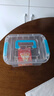 透明首饰盒可装发圈发夹玩具杂物碎物品整理塑料加厚 【蓝色】19.5*15*10cm（带盖子） 1个装 实拍图