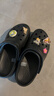 卡骆驰（CROCS）【预售】白鹿同款经典云朵洞洞鞋时尚百搭女鞋花园鞋|206750 黑色-001(含智必星) 39 (250mm) 实拍图
