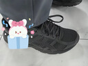 亚瑟士ASICS网面跑鞋百搭男鞋缓震运动鞋透气跑步鞋 GEL-CONTEND 4 黑色/黑色 43.5 实拍图