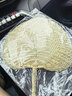 燕云州手工草编织扇子创意饰品古风老式蒲扇夏季乘凉手摇扇轻巧粽叶扇子 传统蒲扇(面宽约30cm) 实拍图