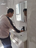 欧帝奴（OUDINU）智能浴室柜 卫生间奶油风陶瓷一体盆洗手洗脸盆柜卫浴洗漱台 组合 智能镜柜-陶瓷盆带配件 80cm 实拍图