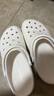 卡骆驰（CROCS）檀健次同款经典洞洞鞋轻便百搭女沙滩鞋包头拖鞋男鞋|10001 白色-100(含智必星) 41 /42(260mm) 实拍图