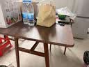 巨齐餐桌家用小户型轻奢简约现代桌子出租房用长方形饭桌餐饮商用桌椅 胡桃色(高性价比) 140cm 长 80cm宽 75cm高 1桌4椅 实拍图