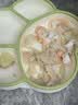 COOKSS宝宝餐盘硅胶学吃饭分格儿童餐具辅食碗餐盘带吸盘 双拼绿 实拍图