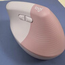 罗技（Logitech）Lift人体工学鼠标 垂直鼠标 小手鼠标 无线蓝牙鼠标 3台设备秒切换 带Logi Bolt接收器 粉色 实拍图