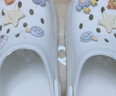 名创优品（MINISO）洞洞鞋女男款EVA夏外穿沙滩凉鞋防滑踩屎感情侣 卡其+趣味零食 实拍图