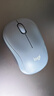 罗技（Logitech）M221 轻音鼠标 无线鼠标 办公鼠标 对称鼠标 带无线微型接收器 雾霭蓝 实拍图
