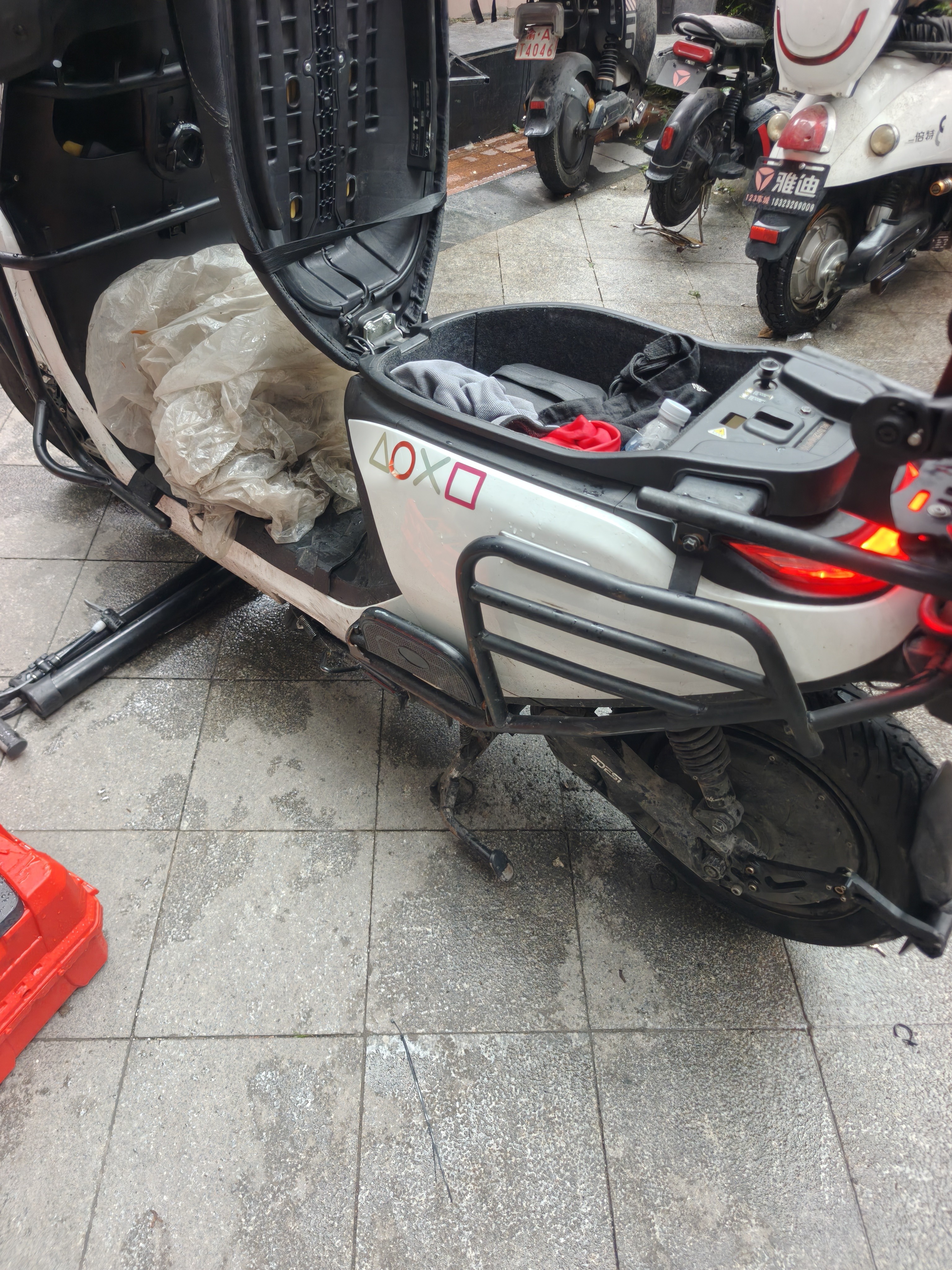 倍耐力（Pirelli）天使胎踏板摩托车轮胎电动车真空胎半热熔电瓶车 前后轮120/70-12 实拍图