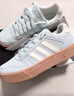 adidas「冰淇淋T头鞋」VS JOG 2.0薄底运动鞋男女阿迪达斯轻运动   浅天蓝/金属银/亮白 (推荐女生选小半码)   39 实拍图