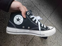 匡威（Converse）莫尔登All Star夏季帆布运动休闲板鞋黑色A00811C A00811C 42 实拍图