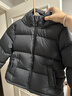 保姆鹅 儿童羽绒服宝宝短款加厚白鸭绒外套男童女童保暖防风冬[NG2637] 黑 120 实拍图
