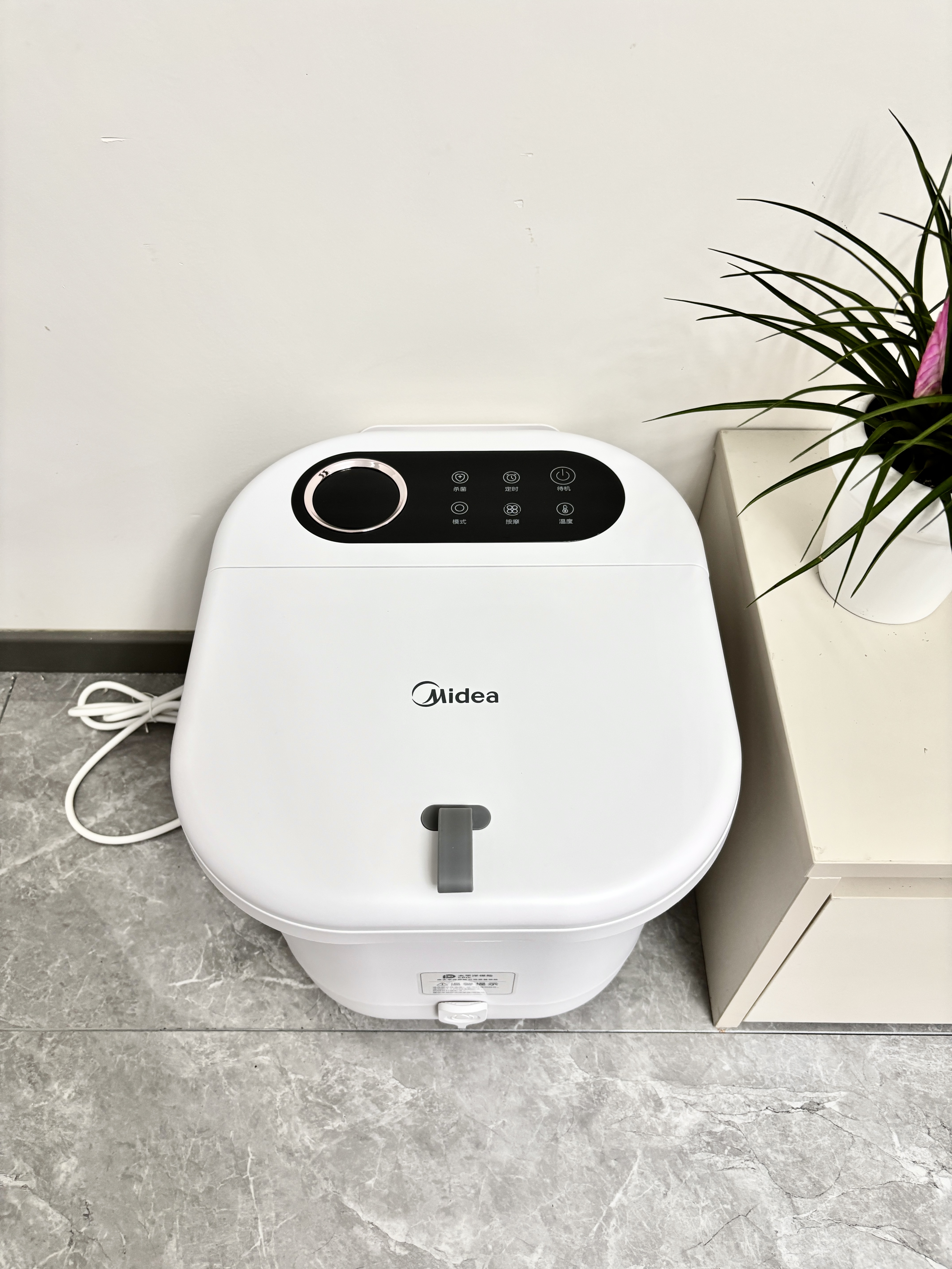 美的（Midea）泡脚桶加热全自动按摩2026智能足浴盆杀菌洗脚盆喷淋暖泡生日礼物送男女友长辈三伏暴汗康养ZL301 实拍图